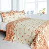 [Newlyweds2] Cotton 3PC Vermicelli-Quilted Printed Quilt Set (Full/Queen Size)