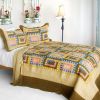 [Dream High] 3PC Cotton Vermicelli-Quilted Printed Quilt Set (Full/Queen Size)