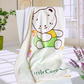 [Little Bear Coro] Polar Fleece Throw Blanket (33.5 by 45.3 inches)