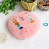 [Sugar Rabbit - Round Pink02] Blanket Pillow Cushion / Travel Pillow Blanket (31.5 by 43.3 inches)