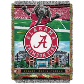 Alabama OFFICIAL Collegiate "Home Field Advantage" Woven Tapestry Throw