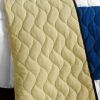 [Delicate Plaid - A] Vermicelli-Quilted Patchwork Plaid Quilt Set Full/Queen