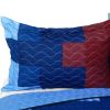 [Fire & Ice] 3PC Vermicelli - Quilted Patchwork Quilt Set (Full/Queen Size)