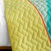 [Reflections in Plexiglass] 3PC Vermicelli-Quilted Patchwork Quilt Set (Full/Queen Size)