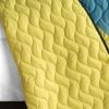 [Gloomy Sunday] 3PC Vermicelli-Quilted Patchwork Quilt Set (Full/Queen Size)