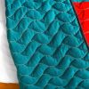 [Rain Season] 3PC Vermicelli-Quilted Patchwork Quilt Set (Full/Queen Size)