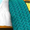 [Time Chain] 3PC Vermicelli-Quilted Patchwork Quilt Set (Full/Queen Size)