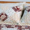 [Fantasy Flowers] Cotton 2PC Floral Vermicelli-Quilted Patchwork Quilt Set (Twin Size)