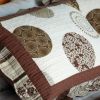 [Modern Circles] Cotton 3PC Vermicelli-Quilted Patchwork Quilt Set (Full/Queen Size)