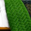 [Lemon Tree] 3PC Vermicelli-Quilted Patchwork Quilt Set (Full/Queen Size)