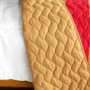 [Tender Night] 3PC Vermicelli-Quilted Patchwork Quilt Set (Full/Queen Size)