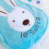 [Sugar Rabbit - Blue] Throw Blanket Pillow Cushion / Travel Pillow Blanket (25.2 by 37 inches)