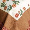 [I Believe] Cotton 3PC Vermicelli-Quilted Floral Printed Quilt Set (Full/Queen Size)