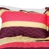 [Barefoot Angel ] 3PC Vermicelli-Quilted Patchwork Quilt Set (Full/Queen Size)