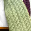 [September Affair] 3PC Vermicelli-Quilted Patchwork Quilt Set (Full/Queen Size)