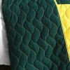 [Ixora Chinensis] Vermicelli-Quilted Patchwork Plaid Quilt Set Full/Queen