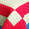 [Snow Queen] 3PC Patchwork Quilt Set (Full/Queen Size)