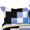 [Same Memory] 3PC Vermicelli - Quilted Patchwork Quilt Set (Full/Queen Size)