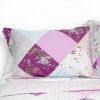 [Floral Print] 3PC Cotton Vermicelli-Quilted Printed Quilt Set (Full/Queen Size)