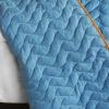 [Beautiful Faith] 3PC Vermicelli-Quilted Patchwork Quilt Set (Full/Queen Size)