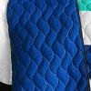 [Sea's Passion] Vermicelli-Quilted Patchwork Geometric Quilt Set Full/Queen