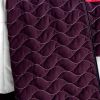 [City of Wine] 3PC Vermicelli-Quilted Patchwork Quilt Set (Full/Queen Size)