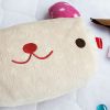 [Pink Rabbit] Fleece Throw Blanket Pillow Cushion / Travel Pillow Blanket (37 by 51.2 inches)