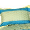 [Secrets Of Life] 3PC Vermicelli-Quilted Patchwork Quilt Set (Full/Queen Size)