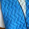 [Caprice] 3PC Vermicelli-Quilted Patchwork Quilt Set (Full/Queen Size)