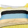 [Summer Sorrow] 3PC Vermicelli-Quilted Patchwork Quilt Set (Full/Queen Size)