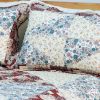 [Floral Journey] Cotton 2PC Floral Vermicelli-Quilted Patchwork Quilt Set (Twin Size)