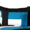 [Marsh Hall] Brand New Vermicelli-Quilted Patchwork Quilt Set Full/Queen