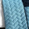 [Azurite] Vermicelli-Quilted Patchwork Plaid Quilt Set Full/Queen