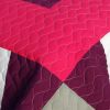 [Girls daydream] 3PC Vermicelli-Quilted Patchwork Quilt Set (Full/Queen Size)