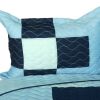 [The Game] Vermicelli-Quilted Patchwork Plaid Quilt Set Full/Queen