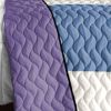 [Pure Willing] 3PC Vermicelli-Quilted Patchwork Quilt Set (Full/Queen Size)