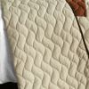 [Initial Dream] 3PC Vermicelli - Quilted Patchwork Quilt Set (Full/Queen Size)