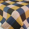 [Antique Chic] 3PC Vermicelli-Quilted Patchwork Quilt Set (Full/Queen Size)