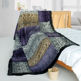 Onitiva - [Fashion Life] Patchwork Throw Blanket (61 by 86.6 inches)