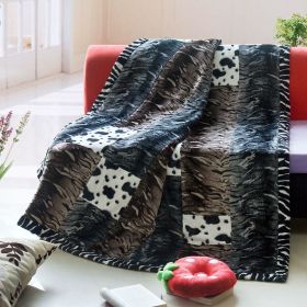 Onitiva - [Primeval Flavor -B] Patchwork Throw Blanket (86.6 by 63 inches)