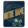 Notre Dame OFFICIAL NCAA "Campaign" Fleece Throw Blanket; 50" x 60"