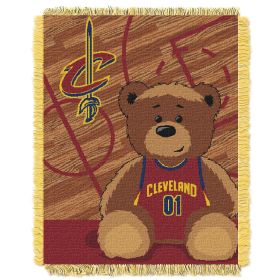 Cavaliers OFFICIAL National Basketball Association; "Half-Court" Baby 36"x 46" Triple Woven Jacquard Throw by The Northwest Company