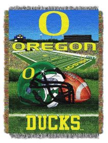 Oregon OFFICIAL Collegiate "Home Field Advantage" Woven Tapestry Throw