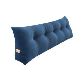 SOGA 120cm Blue Triangular Wedge Bed Pillow Headboard Backrest Bedside Tatami Cushion Home Decor