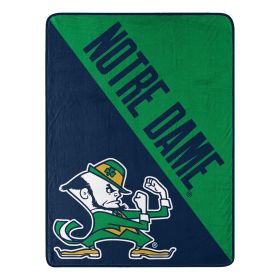 Notre Dame OFFICIAL Collegiate "Halftone" Micro Raschel Throw