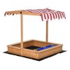 Kids Wooden Sandbox