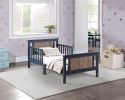 Connelly Reversible Panel Toddler Bed Midnight Blue/Vintage Walnut