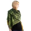 Blancho Bedding -Pa-616-10 Green Base Peony Flowers Patterns Exquisitely Soft Woven Pashmina/Shawl/Scarf