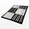 Onitiva - [Fashion Stripes] Stylish Patchwork Throw Blanket (61 by 86.6 inches)