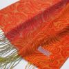 Blancho Bedding -Pa-a54-1 Bright Orange Special Flowers Pattern Elegant Extra Soft Woven Pashmina/Shawl/Scarf